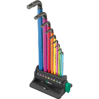 Wera 950/9 Hex Plus Multicolour 3 Stiftsleutelset schroevendraaier