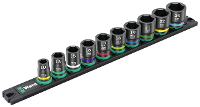 Wera 9607 Nuss Magnetleiste B Impaktor 1 05005451001 Dopsleutelset Metrisch 3/8 11 delig