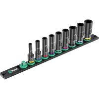 Wera 9661 05005591001 Dop (zeskant) Dopsleutelinzetstuk 1/4, 5/16, 3/8, 7/16, 1/2, 9/16, 5/8, 11/16, 3/4 9 delig