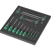 Wera 9712 Schuimrubberen inzetstuk met TORX HF schroevendraaiers Set 1, 14 delig