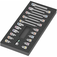 Wera 9723 Schuimrubberen inzetstuk met Zyklop B 3/8