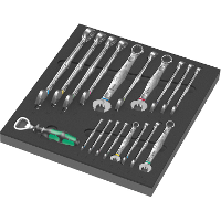 Wera 9731 Schuimrubberen inzetstuk met 6003 Joker Set 1, 19 delig gereedschapsset