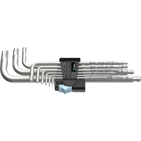 Wera Inbussleutelset 3950/9 Hex Plus Stainless 1 schroevendraaier