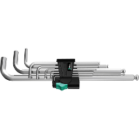 Wera Inbussleutelset 950/9 Hex Plus 1 schroevendraaier