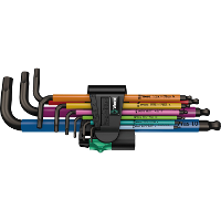Wera Inbussleutelset 950/9 Hex Plus Multicolour 1 SB schroevendraaier