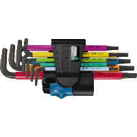 Wera Inbussleutelset TORX 967/9 TX Multicolour HF 1 schroevendraaier