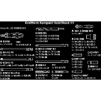 Wera Kraftform Kompakt H 1 Hout, 41 delig gereedschapsset