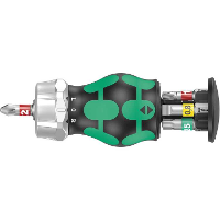 Wera Kraftform Kompakt Stubby Magazin RA 1, 6 delig dopsleutel