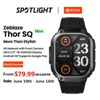 [Wereldpremière] Zeblaze Thor SQ 4G 2,13 inch AMOLED Google Play 2GB + 16GB Front Camera Google Maps Android 8.1 Slimme