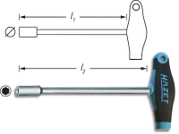 Hazet 428 12 Dopschroevendraaier Werkplaats Sleutelbreedte (metrisch): 12 mm Koplengte: 230 mm