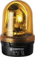 Werma Signaltechnik 885.300.75 Zwaailicht Geel Zwaailicht 24 V/ac, 24 V/dc