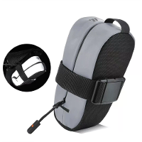 WEST BIKING 0.4L Reflecterende Fietszak Mini Lichte Draagbare Ritstas Achterzak voor Wegen MTB