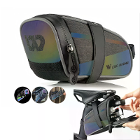 WEST BIKING 1.8L Kleurrijke Reflecterende Fietszadel Tas Waterdichte Draagbare Fiets Gereedschap Opslagtas voor MTB Fiet