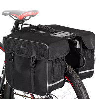 WEST BIKING 30L Fiets Panniers Bag met Regenhoes Slijtvaste Fietstocht Zadeltas Nacht Reflecterende Fiets Achterbagage v
