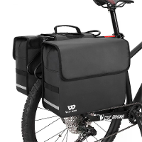WEST BIKING 36L Fietstas Waterdicht Carbon Leer Fietdrager Achtertas Handtas Buitenreis Fietsen Achterzit Cargo Bag