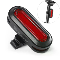 WEST BIKING 60LM 1000m Zichtbaarheid Fietseindlamp USB Oplaadbaar 360° Rotatie Aanpassing 6 Modi Flitswaarschuwingslamp