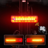 WEST BIKING Draadloos Fietsachterlicht 500mAh Batterij 5 Lichtmodi USB Oplaadbaar Waterbestendig Slijtvast Fietsachterli