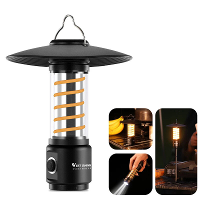 WEST BIKING Draagbaar Campinglicht 3 In 1 Multifunctionele Outdoor LED Zaklamp USB Oplaadbare Noodlamp Hangende Tentlamp