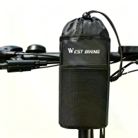WEST BIKING Fiets Waterflestas Geïsoleerde Stuurperkje Houder Greep Fiets Schroef Opvouwbare Fiets Scooter Opslag Zak Me