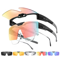 WEST BIKING Flip Up Gepolariseerde Fietsglazen Lichte HD Zonnebril Geschikt Voor Myopie Fietsen Rijden Rijd Goggles Buit