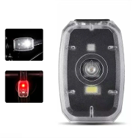WEST BIKING Mini Draagbare Fietset Achterlicht 4 Verlichtingsmodi USB Oplaadbaar 180° Brede Hoek PX5 Waterdicht Witte Ro