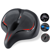 WEST BIKING oversized MTB Fietszadel Schokabsorberend Ademend Fietszadel Verbreden Dikken Universele Zachte Kussen Elekt