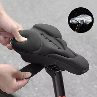 WEST BIKING Silliconen Hoge Elasticiteit Fiets Kussenhoes Ademend Zachte Fiets Zitting Kussen met Regenbestendige Besche