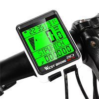 WEST BIKING Slimme Draadloze Fietscomputer 2,1 inch Achtergrondverlichting Scherm Waterdichte Digitale Snelheidsmeter Od