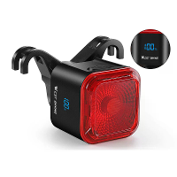 WEST BIKING Slimme remgeactiveerde fietssticker LED digitale energiedisplay auto stop Type C 1100mAh lange duurzaamheid