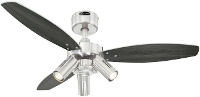 Westinghouse Jet Plus Plafondventilator (ã) 105 Cm Kleur Ventilatorbladen: Wenge, Zilver Kleur Behuizing: Nikkel (geborsteld)