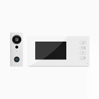 WF006 KP2 Videodeurbel 4,3 Inch IPS Scherm Twee Wege Intercom Nachtzicht Draadloze Installatie Veilige Verbinding Lange