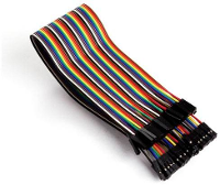 Whadda WPA415 Jumperkabel [40x Draadbrug bus   40x Draadbrug bus] 30.00 Cm Bont
