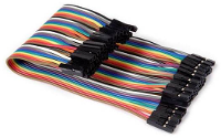 Whadda WPA429 Jumperkabel [40x Draadbrug bus   40x Draadbrug bus] 15.00 Cm Bont
