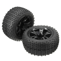 Wheel Complete 2pcs 12mm Hex 09407 Spare Parts For Sst Alum Chassis Brushless Car