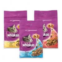 Whiskas Combipack Kattenbrokjes Rund 4 Kg + Kip 4 Kg
