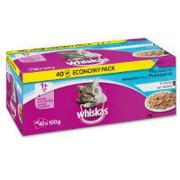 Whiskas Multi Pack Adult Vis selectie in gelei (40 stuks) Per 2