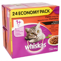 Whiskas Multi Pack Adult Vlees selectie in saus 4 doosjes