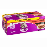 Whiskas Multi Pack Adult Vlees selectie in saus (40 stuks) Per 2