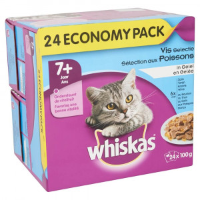 Whiskas Multi Pack Senior 7+ Vis Selectie in Gelei 2 doosjes