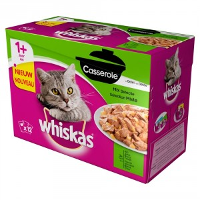 Whiskas Pouch 1+ Casserole Mix Selectie in Gelei 1 doosje