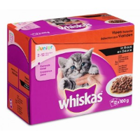 Whiaks Pouch Senior 7+ Vlees Selectie in Saus 1 doosje