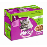 Whiskas Pouch Senior in gelei 4 doosjes