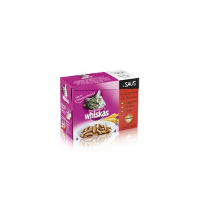 Whiskas Pouch Vleesselectie met Groenten in saus 1 doosje