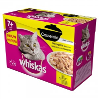 Whiskas Senior 7+ Casserole Gevogelte Selectie in Gelei 4 doosjes