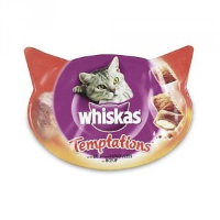 Whiskas Temptations rund Kattensnoep Per 2