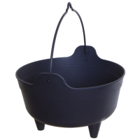 Halloween   Heksenketel/kookpot   zwart   4 liter   kunststof   D28 x 19 cm   Halloween feestversiering
