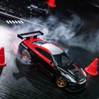 WHOOSH H4 1/43 4WD RC Drift Auto RTR met Gyro LED Volledig Proportionele Afstandsbediening Hoog Snelheidsvoertuig Modell