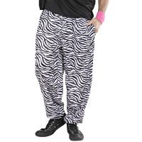 Baggy broek   zebraprint   heren   jaren 80/90   verkleedkleding   hiphop