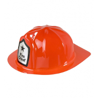 Brandweer verkleed helm   rood   PVC   volwassenen   brandweerhelmen