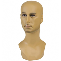 Widmann Display hoofd   halfbloed man   40 cm   glasvezel   pashoofd   etalage hoofd